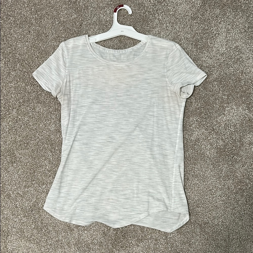 Women's White Short Sleeve Lululemon Top